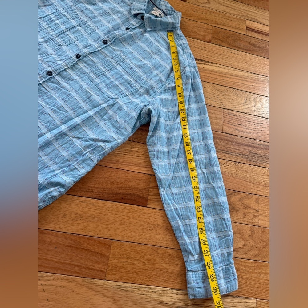 Carbon 2 Cobalt Light Blue Long Sleeve Button Up Collared Shirt Men’s Size LT - Picture 12 of 13